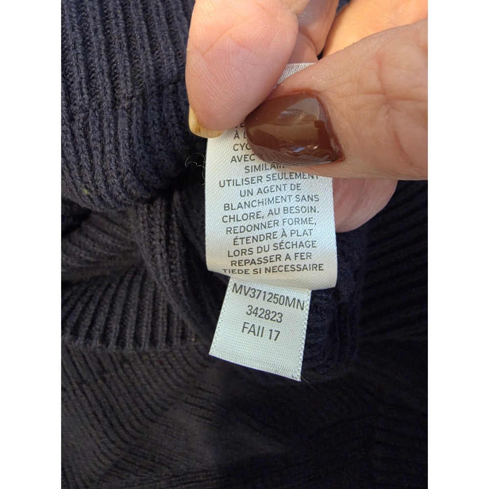 Nordstrom Navy Zip-Up Sweater - Picture 4 of 7